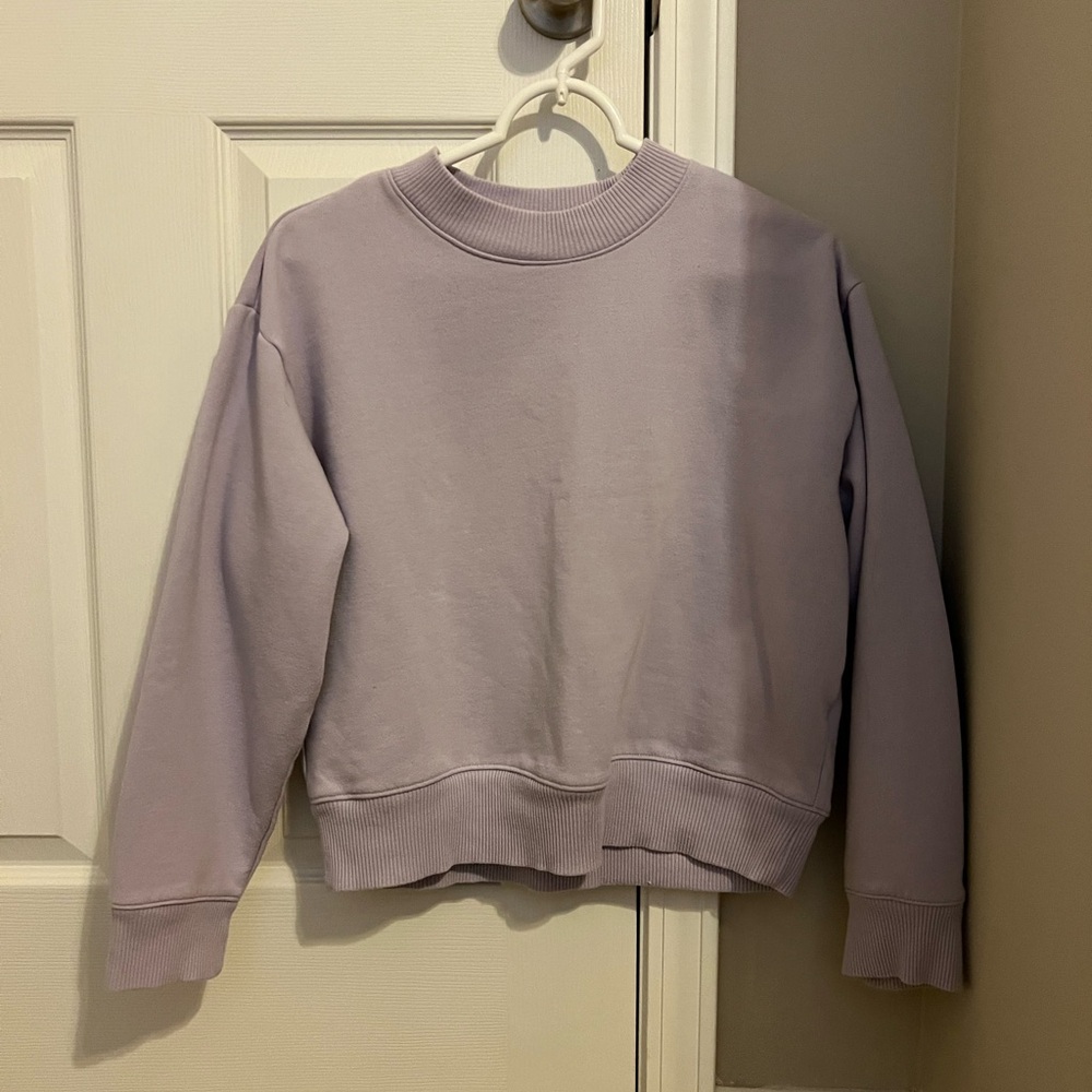 A New Day (Target) Cropped Lavender Crewneck Sweater